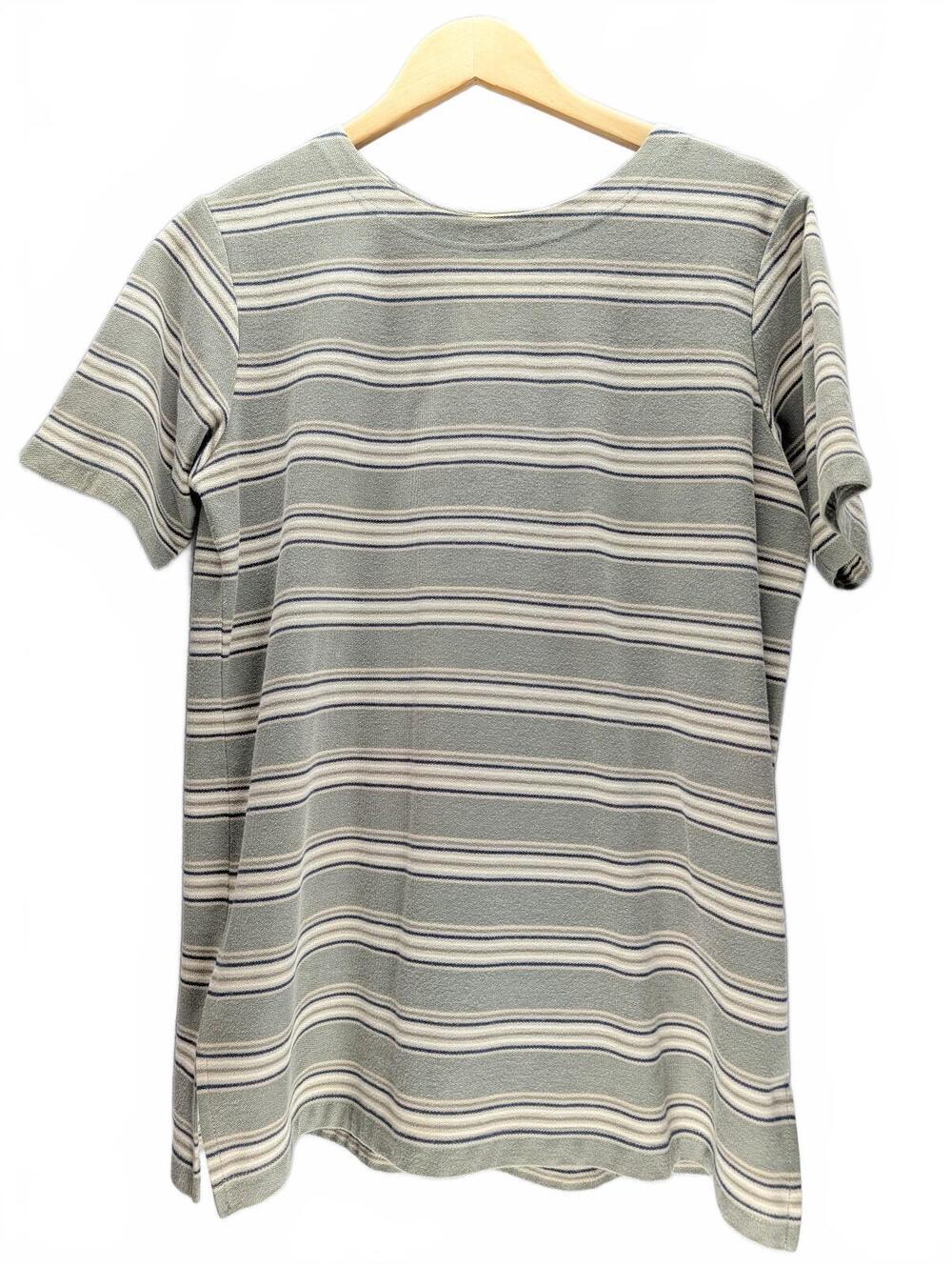 Mountain Lake Striped Short Sleeve Casual Shirt Comfortable